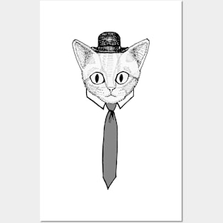 Cat in a Suit Posters and Art